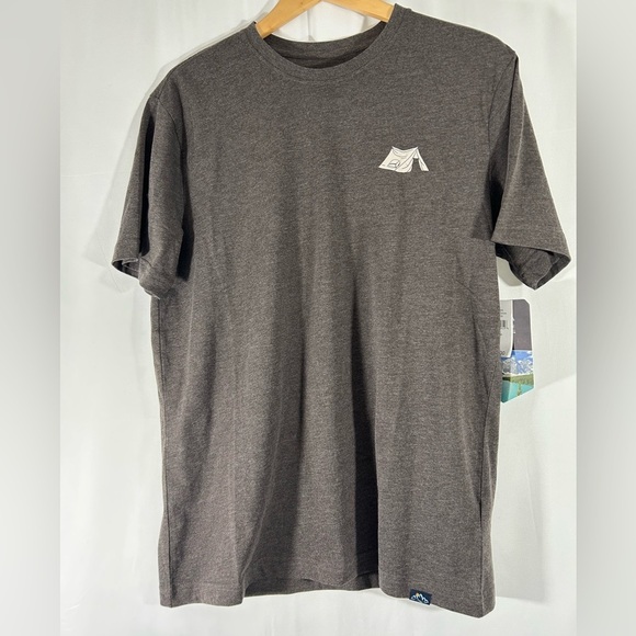 NWT Mountain and Isles T-shirt Cocoa Heather Size Medium Nature Camping - Picture 1 of 10